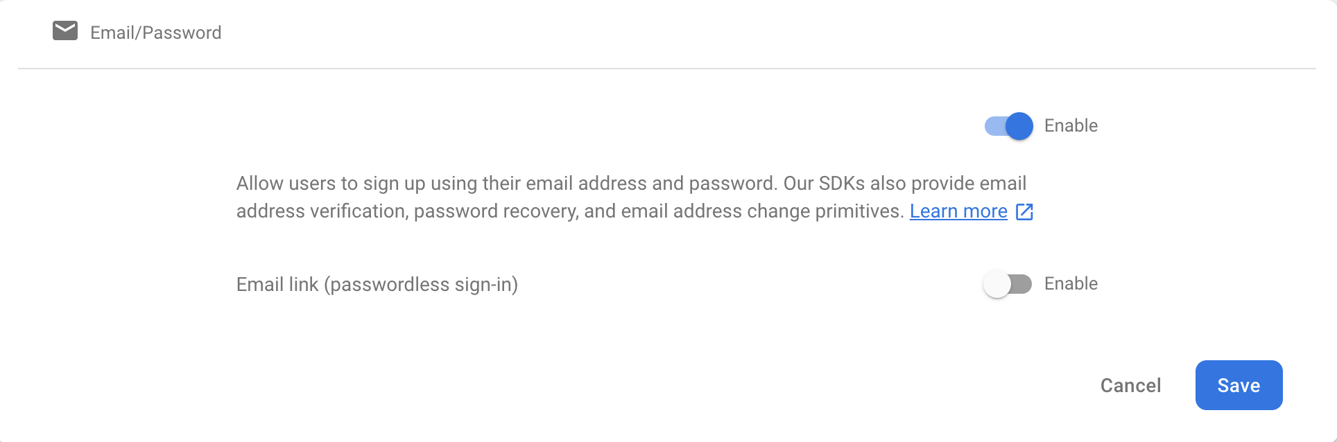 email firebase authentication